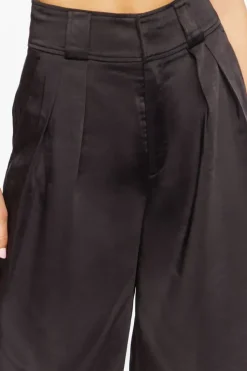 Satin Wide-Leg Pants