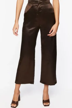 Satin Wide-Leg Pants