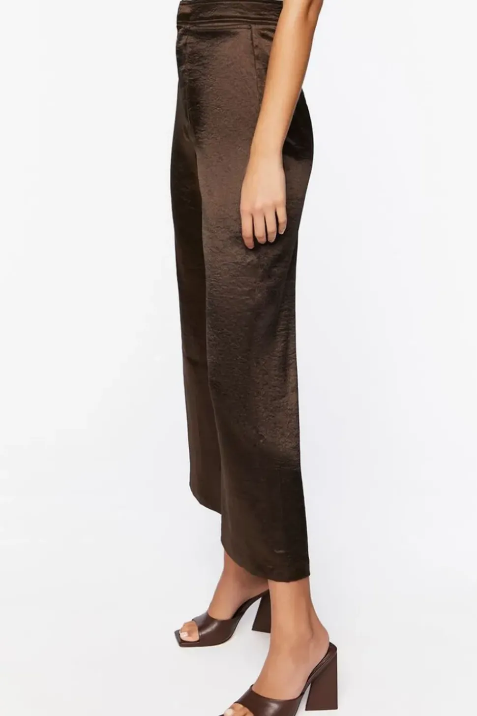 Satin Wide-Leg Pants