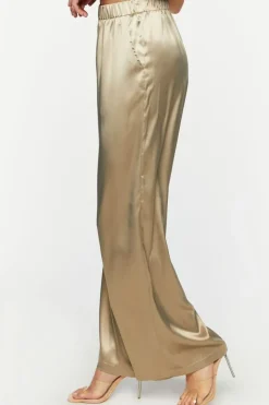 Satin Wide-Leg Pants