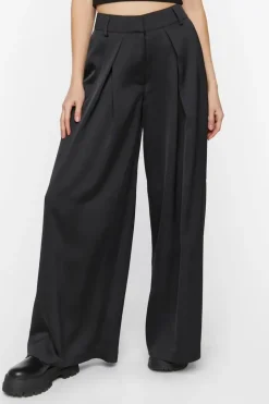 Satin Wide-Leg Pants