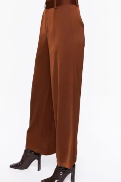 Satin Wide-Leg Pants