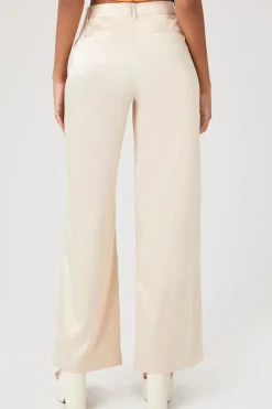 Satin Wide-Leg Pants