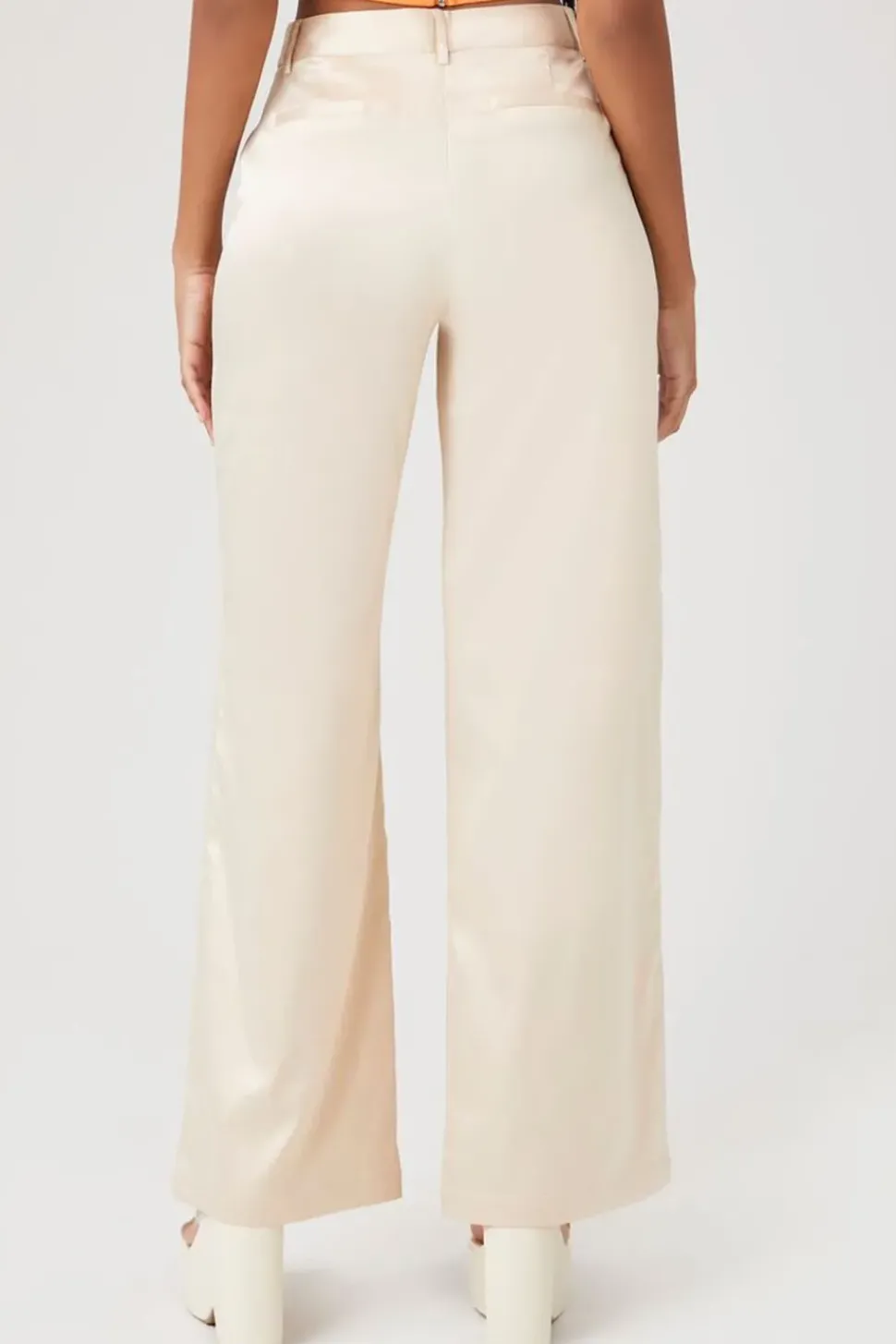 Satin Wide-Leg Pants