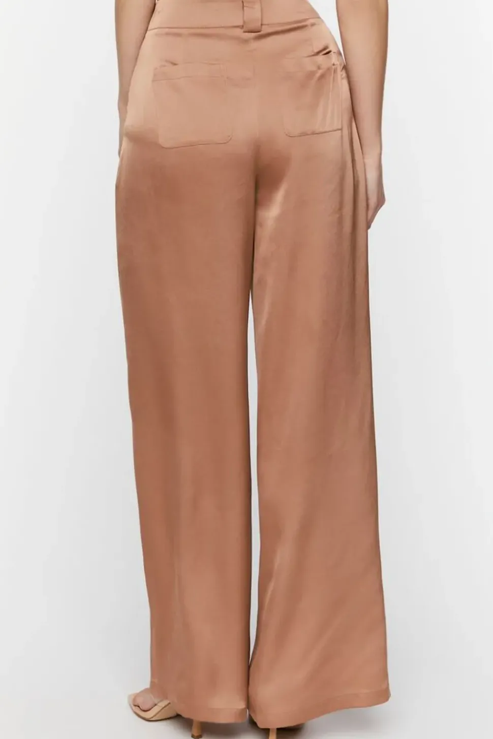 Satin Wide-Leg Trousers