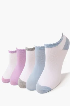 Scalloped Ankle Sock Set - 5 Pack