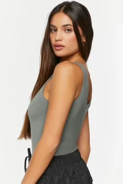 Scoop-Neck Tank Bodysuit