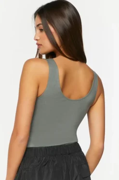 Scoop-Neck Tank Bodysuit