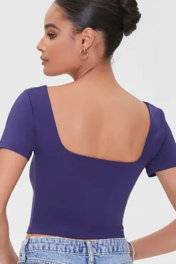 Seamed Crop Top