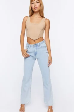 Seamed Crop Top