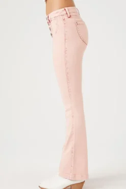 Seamed Mid-Rise Bootcut Jeans