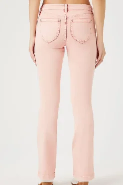 Seamed Mid-Rise Bootcut Jeans