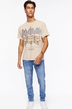 Seamed Paint Splatter Slim-Fit Jeans