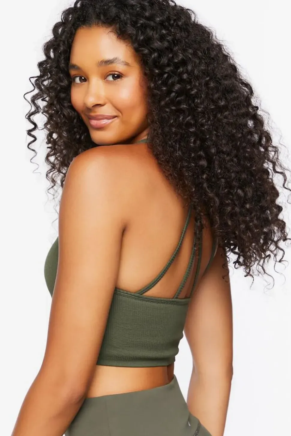 Seamless Caged-Back Sports Bra