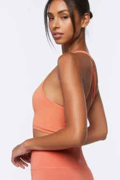 Seamless Caged-Back Sports Bra