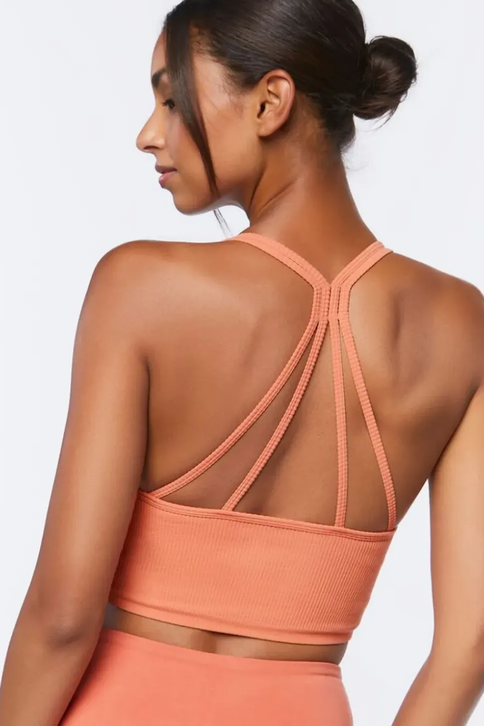Seamless Caged-Back Sports Bra