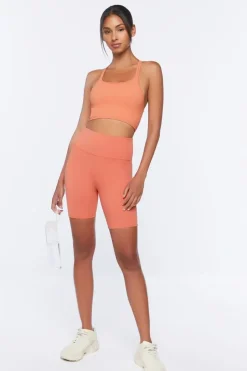 Seamless Caged-Back Sports Bra