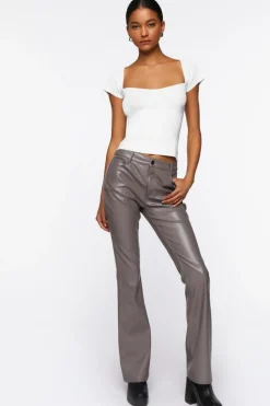 Seamless Cap-Sleeve Sweater Top