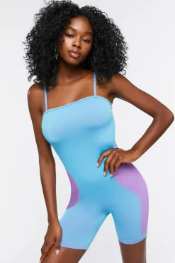 Seamless Colorblock Cami Romper