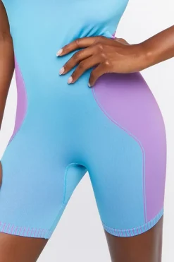 Seamless Colorblock Cami Romper