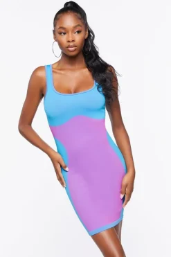 Seamless Colorblock Mini Dress