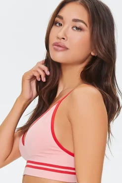 Seamless Contrast-Seam Bralette
