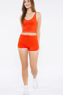 Seamless Cropped Ringer Tank Top