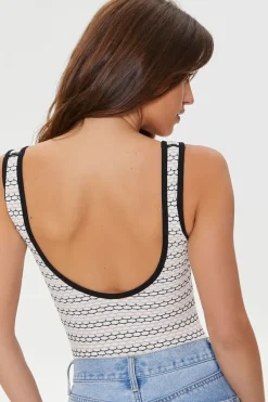 Seamless Honeycomb Print Bodysuit