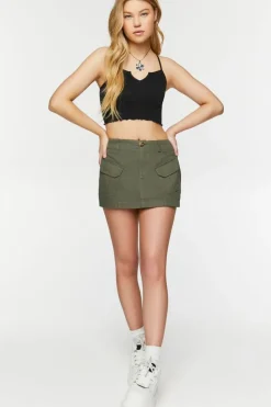 Seamless Lettuce-Edge Cropped Cami