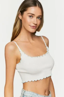 Seamless Lettuce-Edge Cropped Cami