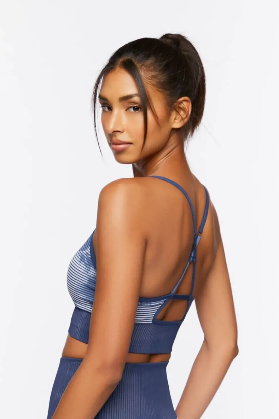 Seamless Longline Tie-Dye Sports Bra