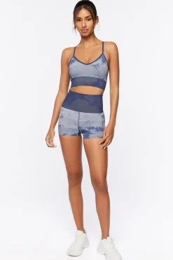 Seamless Longline Tie-Dye Sports Bra