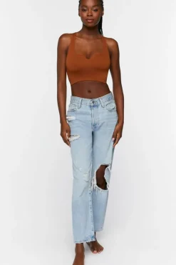 Seamless Notched Racerback Bralette