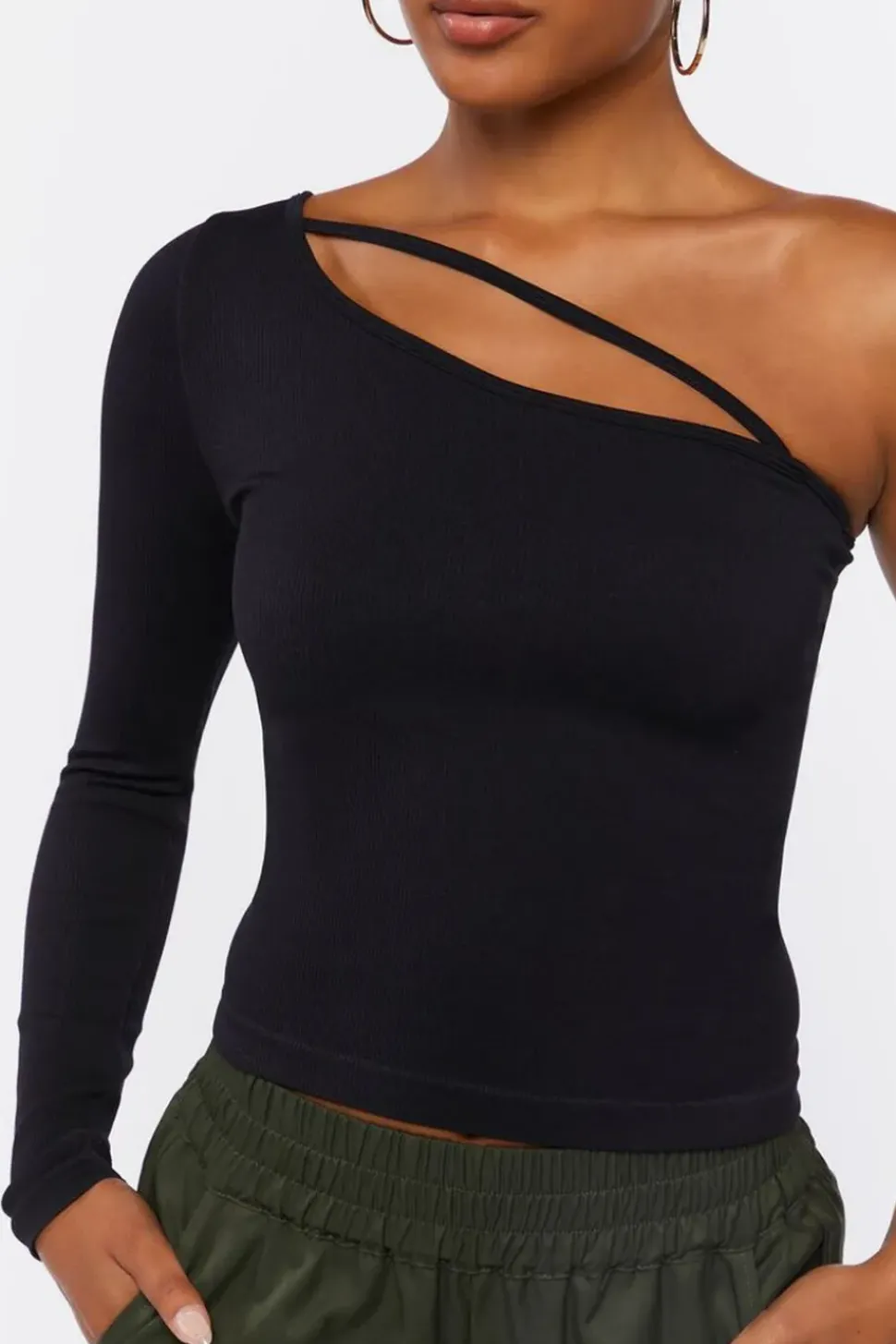 Seamless One-Shoulder Top