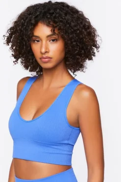 Seamless Plunging Longline Sports Bra