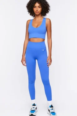 Seamless Plunging Longline Sports Bra