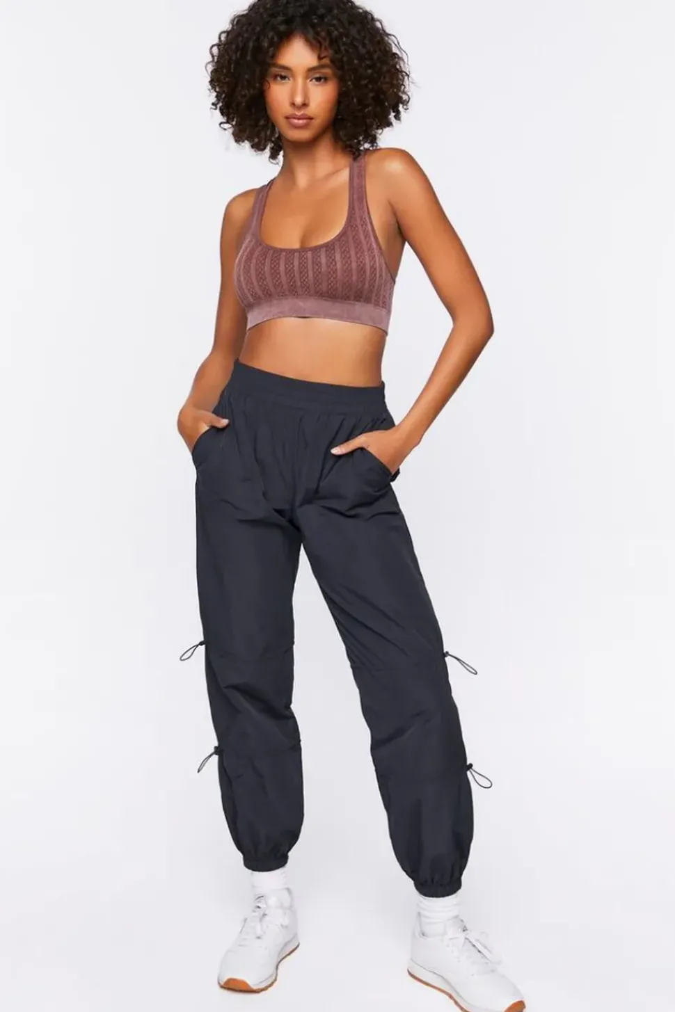 Seamless Racerback Textured Sports Bra