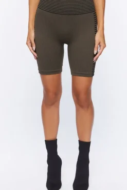 Seamless Ribbed Biker Shorts