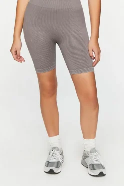 Seamless Ribbed Biker Shorts