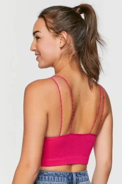 Seamless Ribbed Dual-Strap Bralette