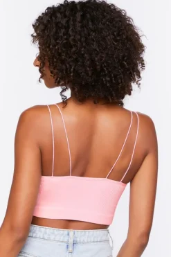 Seamless Ribbed Dual-Strap Bralette