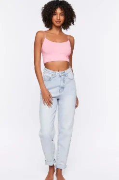 Seamless Ribbed Dual-Strap Bralette