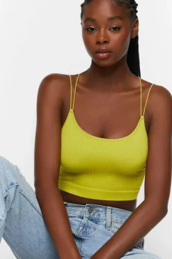 Seamless Ribbed Dual Strap Bralette