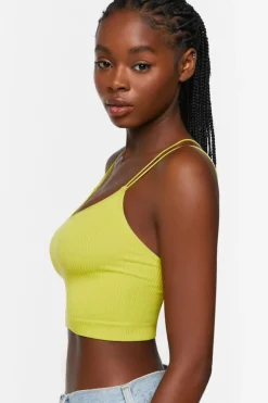 Seamless Ribbed Dual Strap Bralette