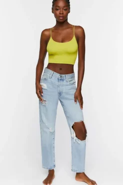 Seamless Ribbed Dual Strap Bralette
