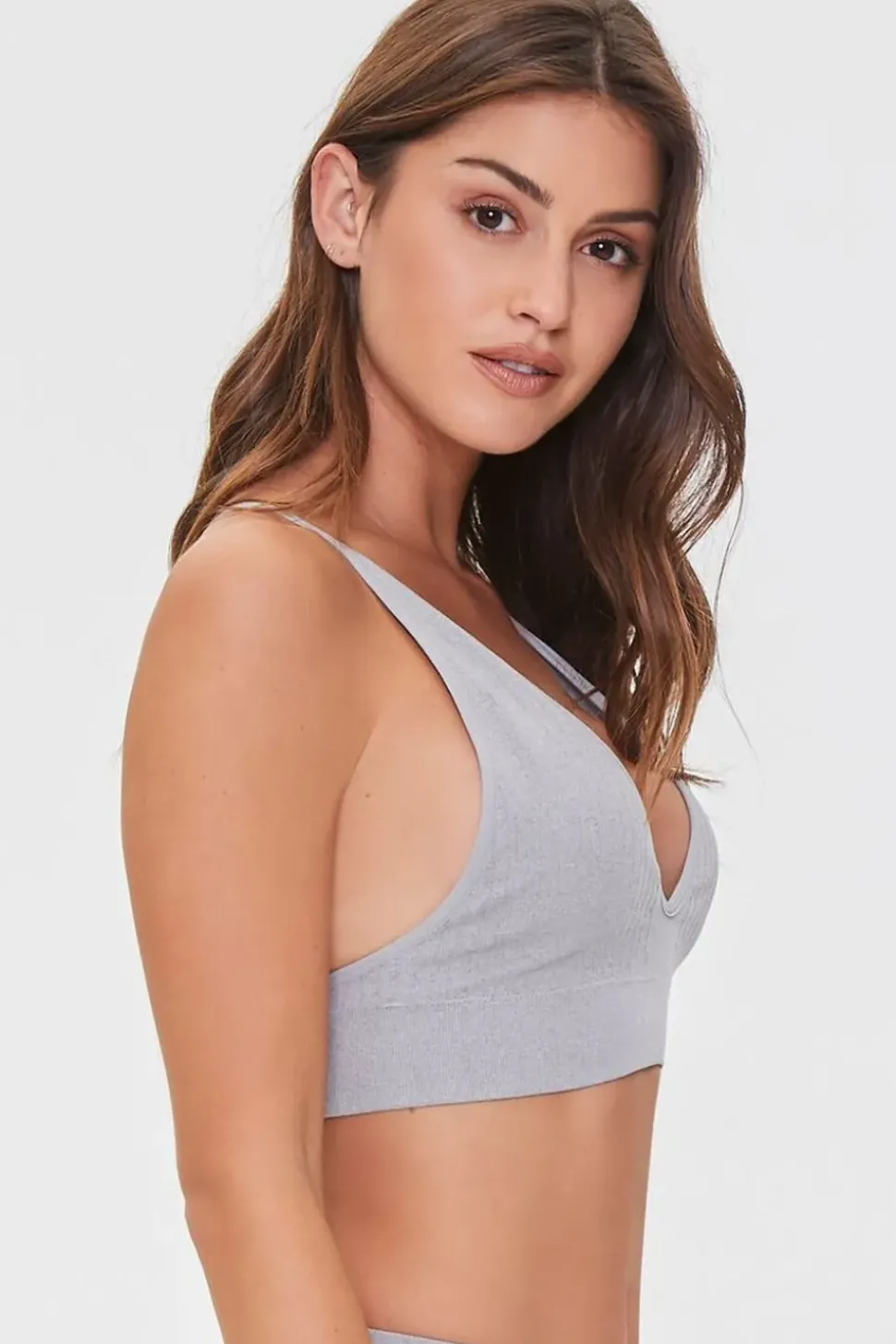 Seamless Ribbed Knit Bralette