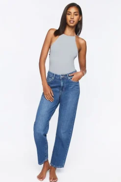 Seamless Ribbed Lingerie Bodysuit