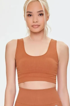 Seamless Ribbed Sports Bra