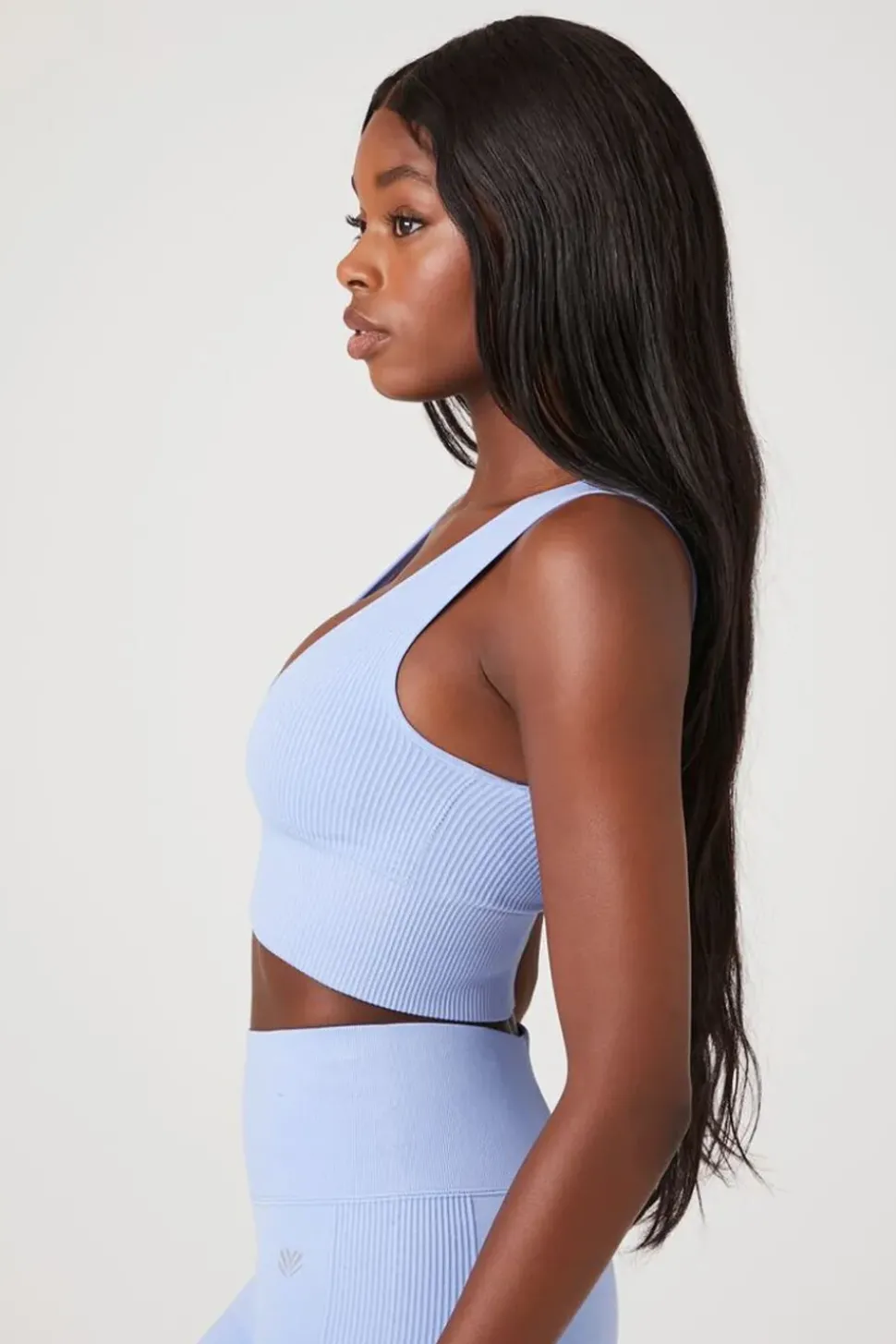 Seamless Ribbed Sports Bra