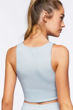Seamless Ribbed Sports Bra